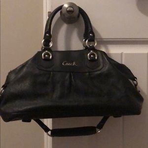 Coach purse - black leather